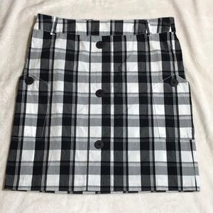 Brooklyn Industries Skirt Plaid Pockets